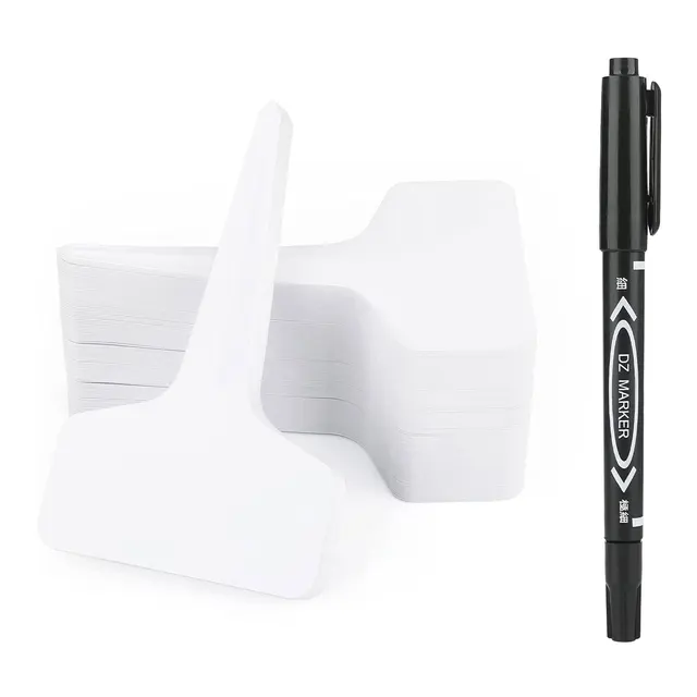 100Db Fehér Növények Címkék Jelzés Jelző Tollkert Bonsai Cserepes Virágok Vetőmag Óvodai Tányér Tányéra Címké