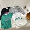 Spring Autumn Korean Baby Boys Shirts Letter Loose Versatile Basic Toddler Boys Tops Crew Neck Casual Sports Children Boy Shirts 1