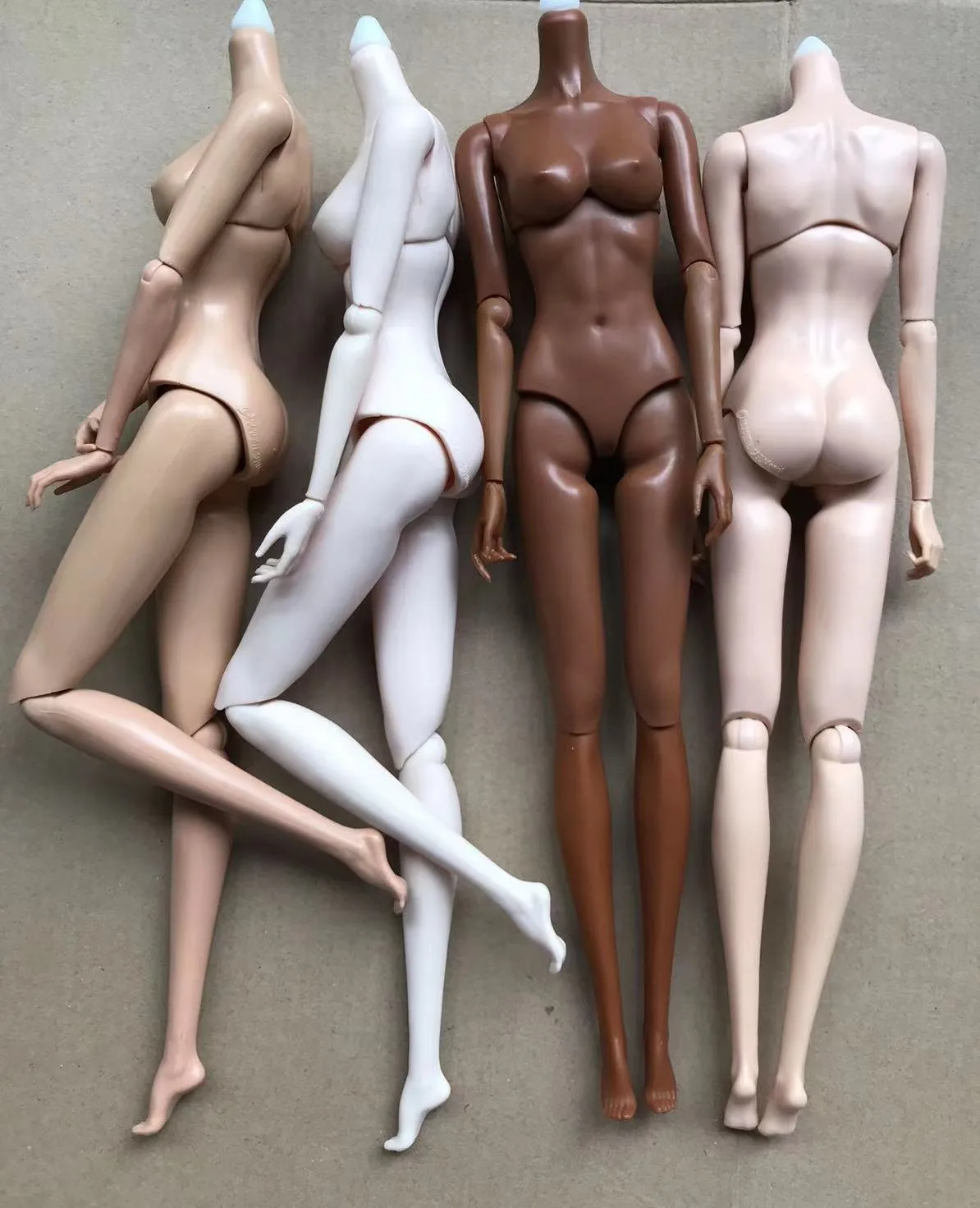 MENGF Doll Body 1/6 Size Super White Beige Brown Coffee Skin Body FR IT Doll Figure Toys 28cm Doll Toy Body Part Girl Gift Dolls 5