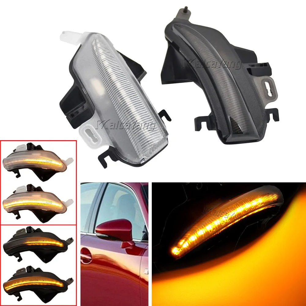 

2x Flowing Side Mirror Lamp Dynamic Blinker LED Turn Signal Light For Lexus IS250 IS300 IS350 IS200T LS460 LS460L LS600H CT200H