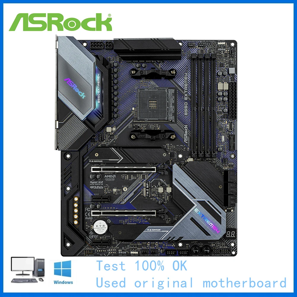 Scheda Madre B550 Utilizzata Per Il Supporto Della Scheda Madre Desktop Asrock B550 Extreme 4 Socket Am4 Ddr4 5900X 5600G