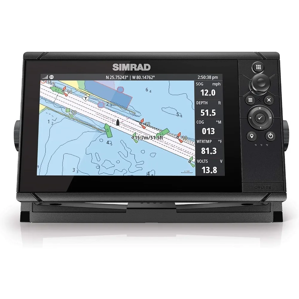 Cruise 9-9-inch GPS Chartplotter 83/200 Transducer Preloaded C-MAP US Coastal Maps