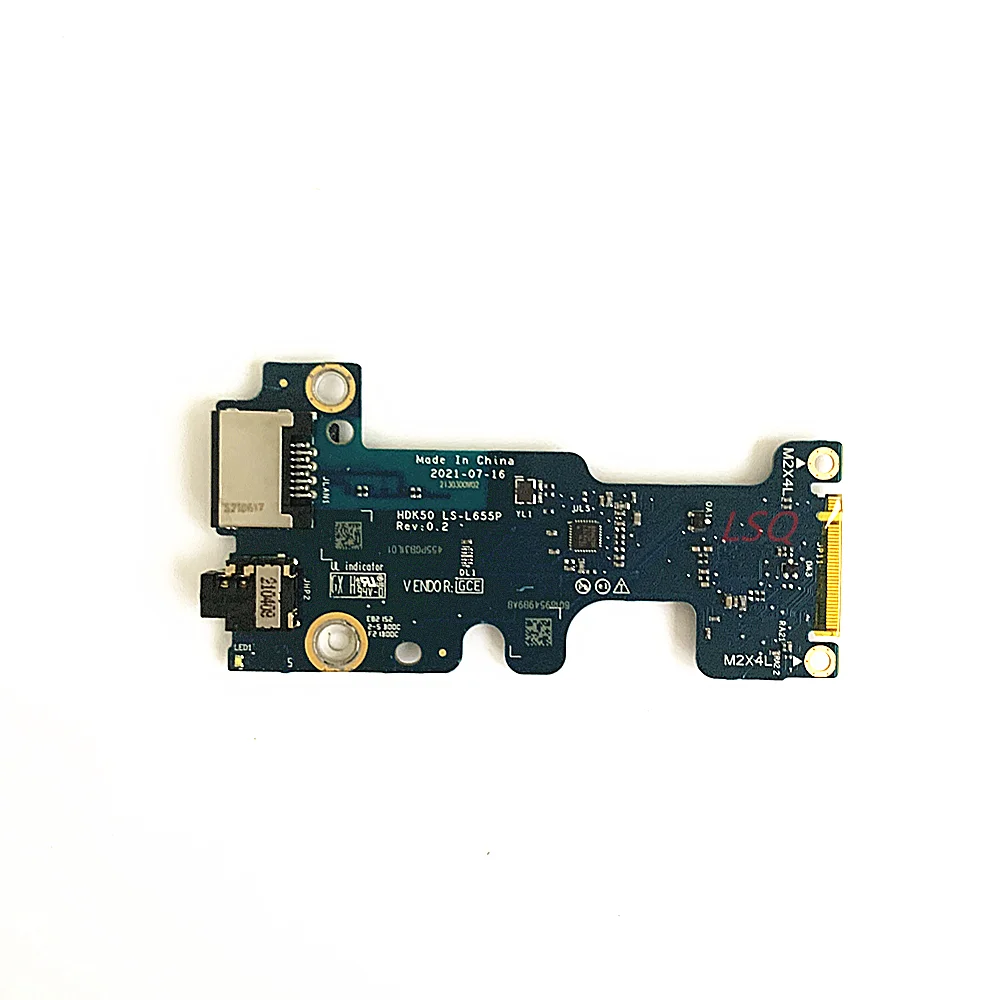Ls-L655P Per Dell G15 5520 5521 G16 7620 Audio Ethernet Lan Port Io Board 100% Test Ok
