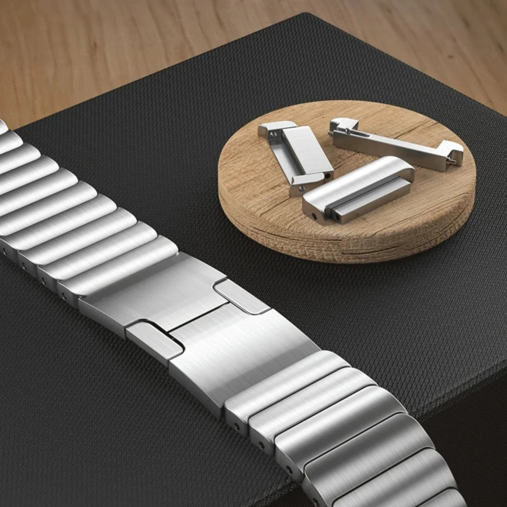 Premium 22mm Stainless Steel Metal Strap Bracelet