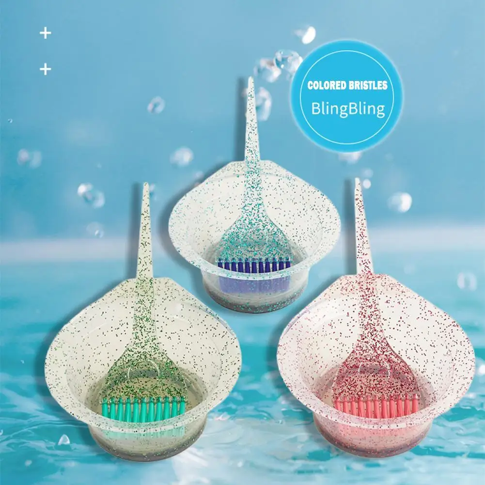 Description Picture 3 of itemProfessional Plastic Crystal Hair Coloring Brush Comb Cream Mixing Blender Bowls