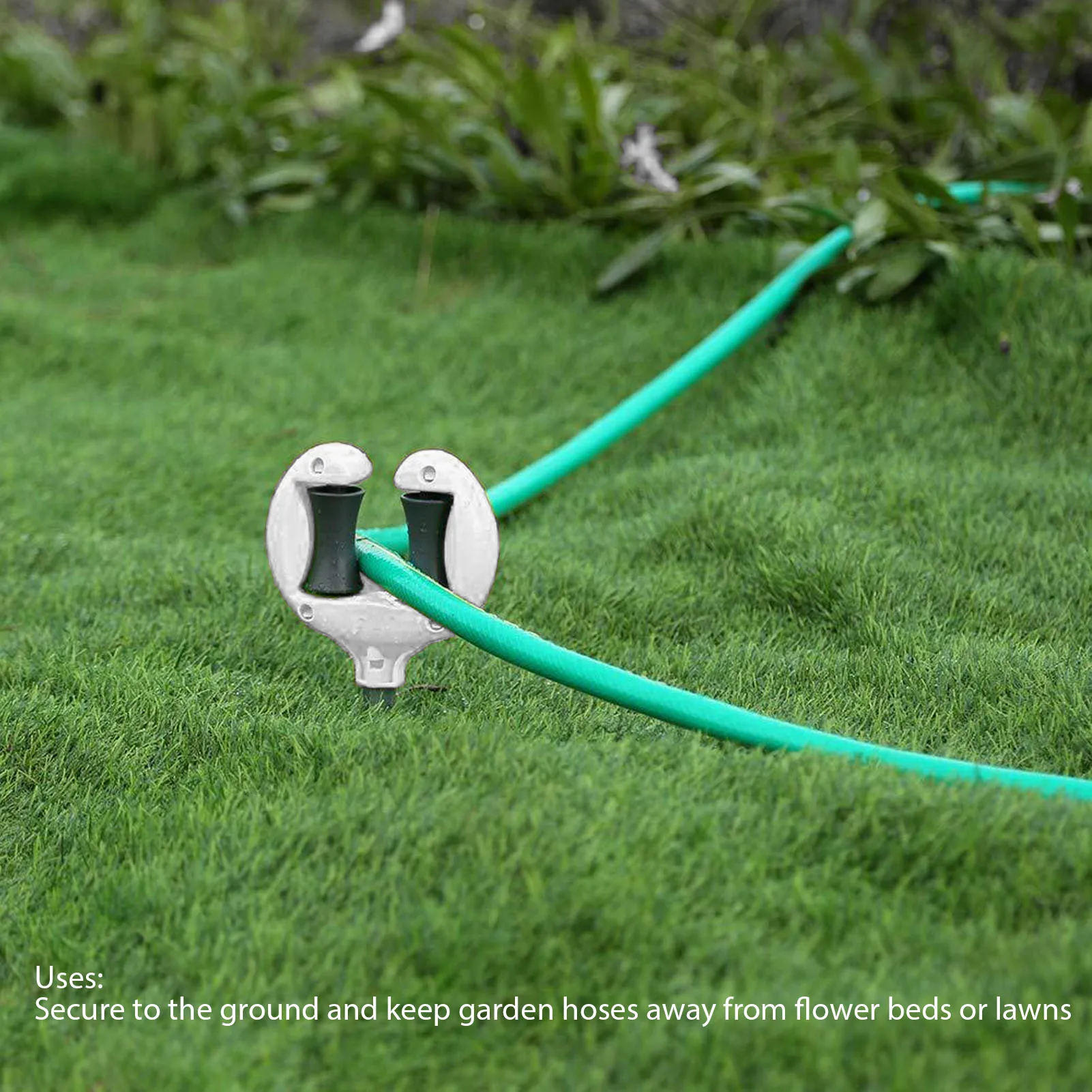 Garden Hose Nail Top Roller Soft Water Pipe Positioning Pointed Lawn Hose Spike Holder Garden Nail