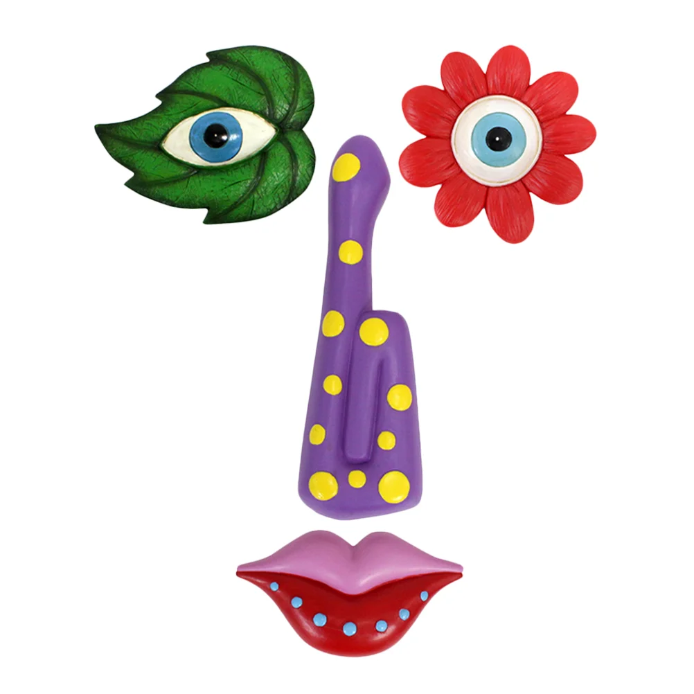 

1 Set of Unique Tree Face Decors Colored Tree Faces Ornaments Yard Garden Tree Faces Decorations