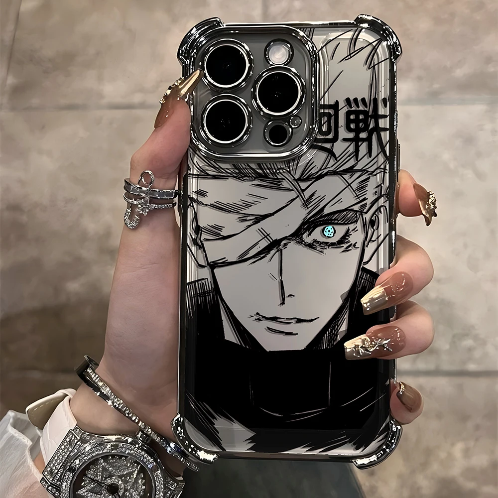 Jujutsu Kaisen Gojo Satoru Shockproof Anti-Fall Armor Plating Case