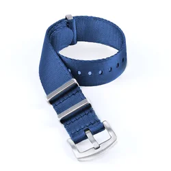 Nylon Military Sport Canvas Wristband Strap - 22mm (Blue)