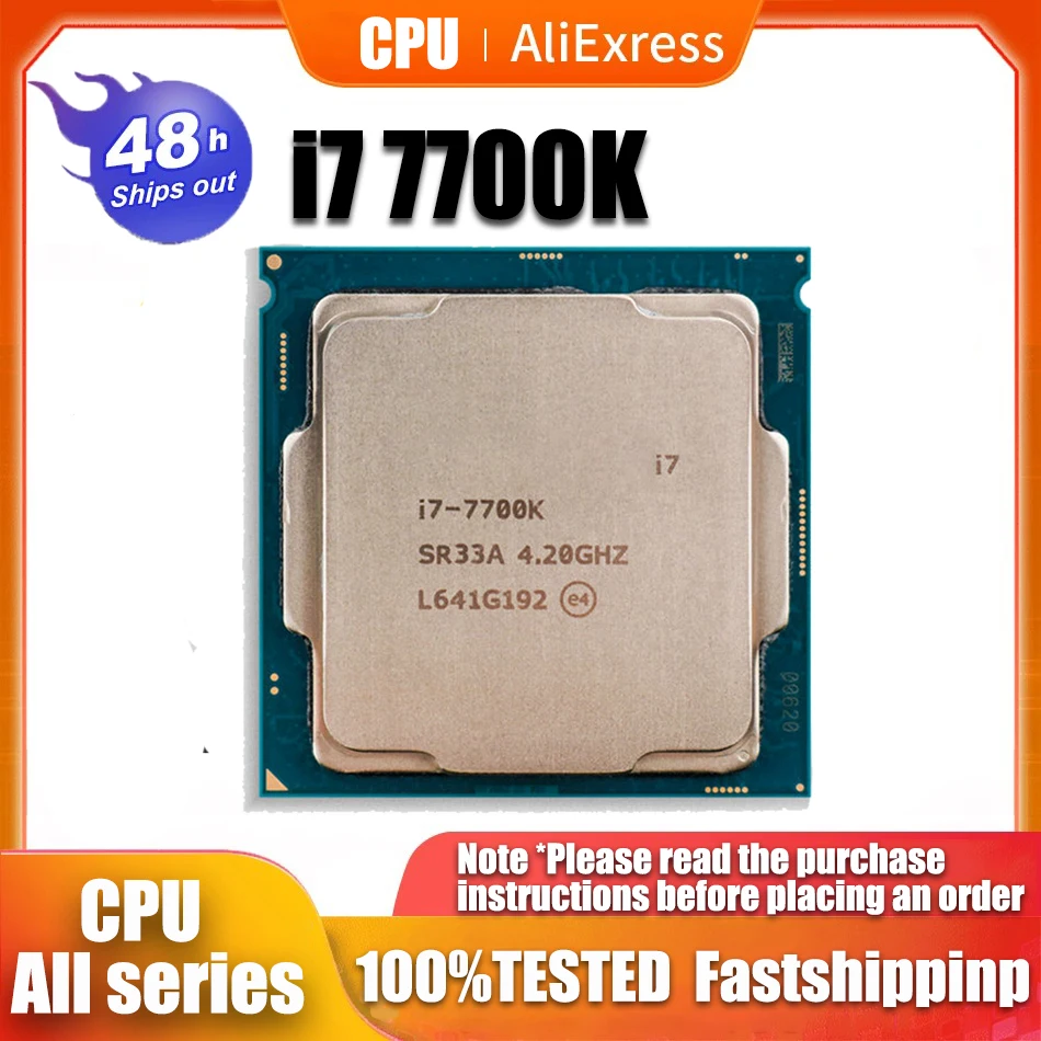 Processore Cpu Intel Core I7 7700K 4.2Ghz Quad-Core Otto Thread 8M 91W Usato Lga 1151