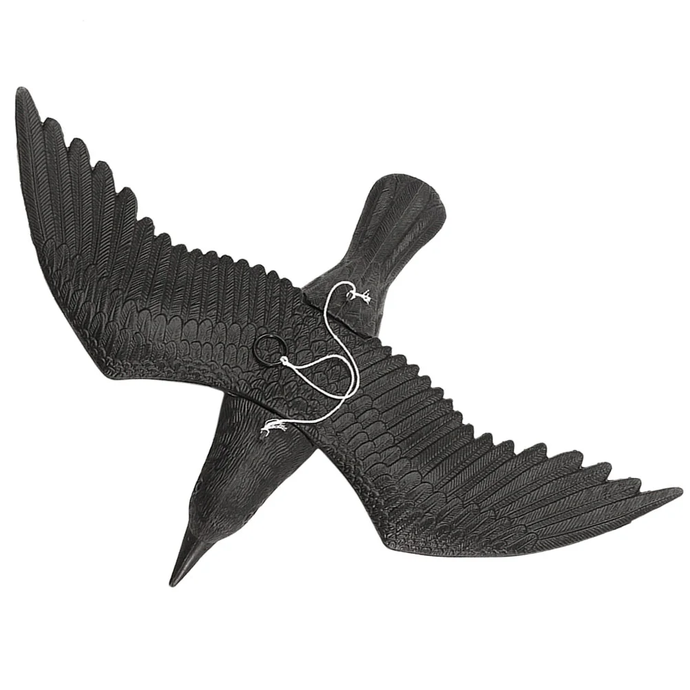 

Crow Decor Plastic Statue Black Crows Fake Bird Ornament Model Realistic Adornment Decorative Figure Garden Big Yard Raven