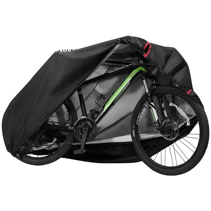 

Bike Cover For 1 Or 2 Bikes Heavy Duty 210D Oxford Ripstop Material Windproof Dustproof Anti-UV Suits Mountain Bike For Outdoor
