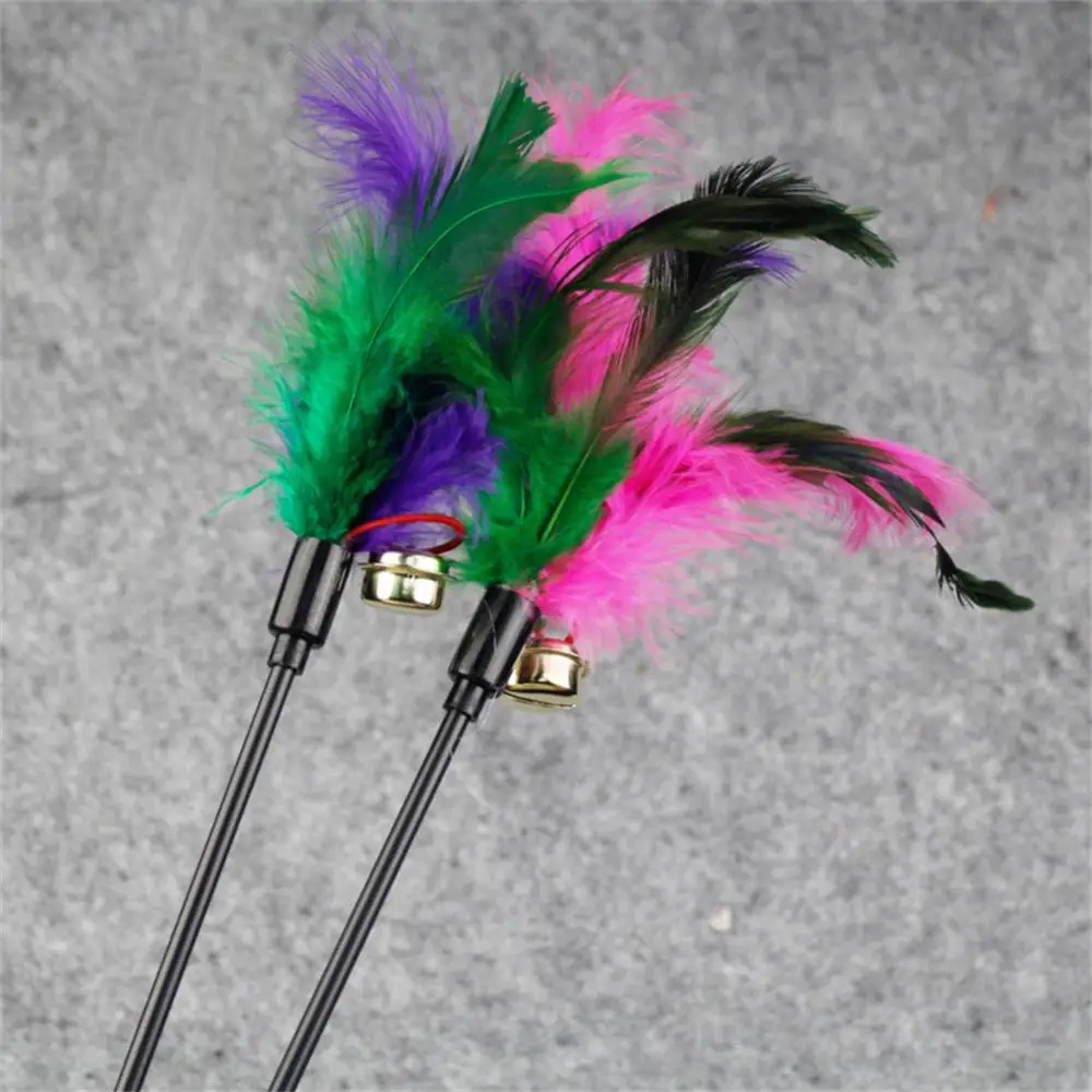 Title 6, 1/2/3PCS Cat Toys Random Color Cat Stick Feathe...