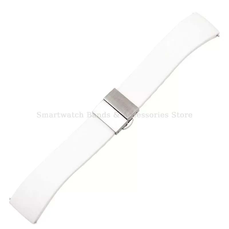 Quick Release Silicone Watch Strap with Butterfly Clasp Bracelet