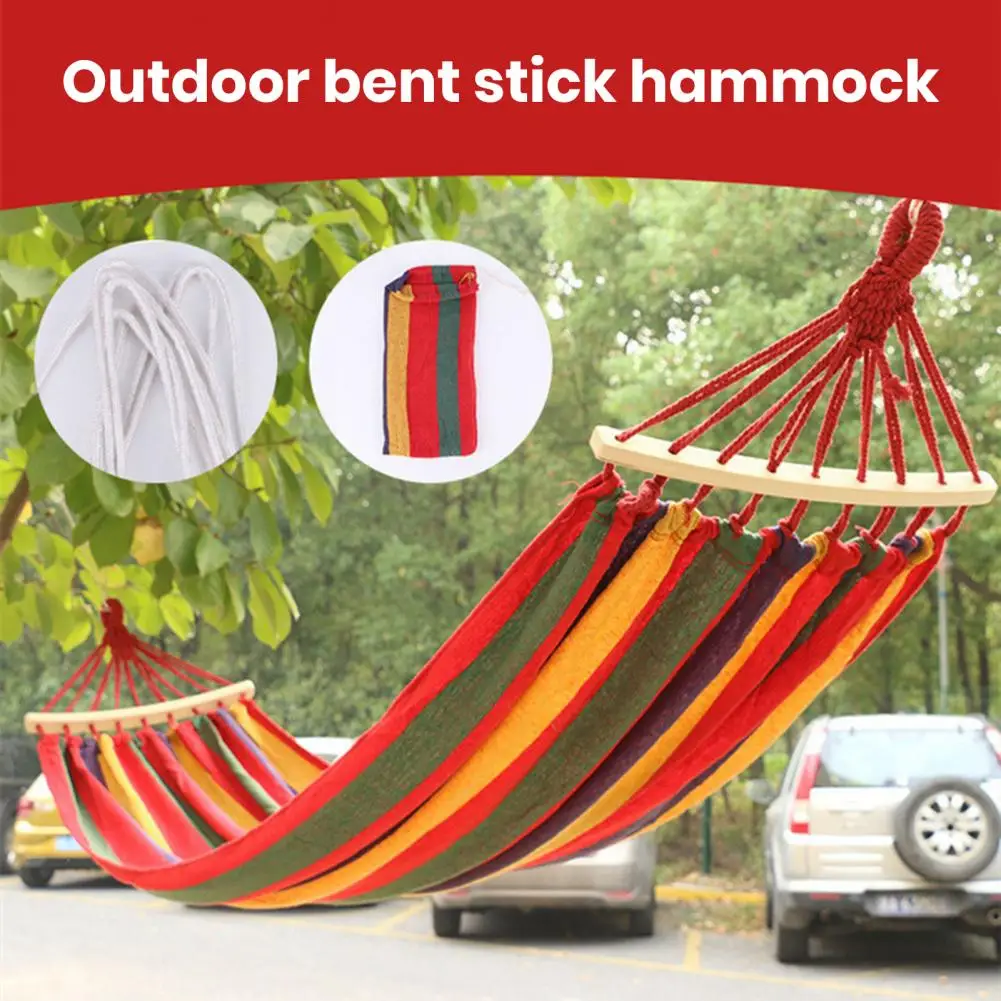 Sleeping Hammock Durable Portable Camping Hammock with Strong Load-bearing Capacity Easy Installation Anti-rollover for Outdoor