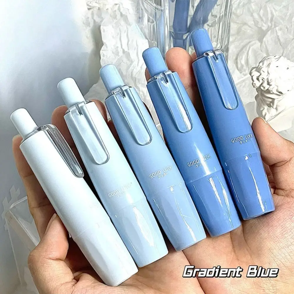 

Gradient Color Series Correction Tape Replaceable Core Press Type White Out Corrector Pen Shape Altered Tools Students Gift