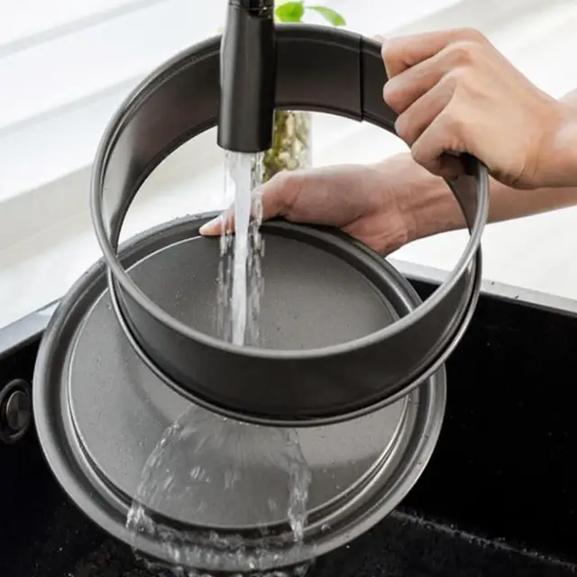 Professional Nonstick Springform Cake Pan with Removable Bottom for Home & Commercial Kitchen Baking, Oven Safe 3