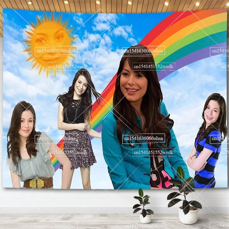 

Believe In Yourself Wall Hanging Tapestry Rainbow Icarly Miranda Cosgrove Meme Tapestries Aesthetic Room Decor Tapestrys Blanket