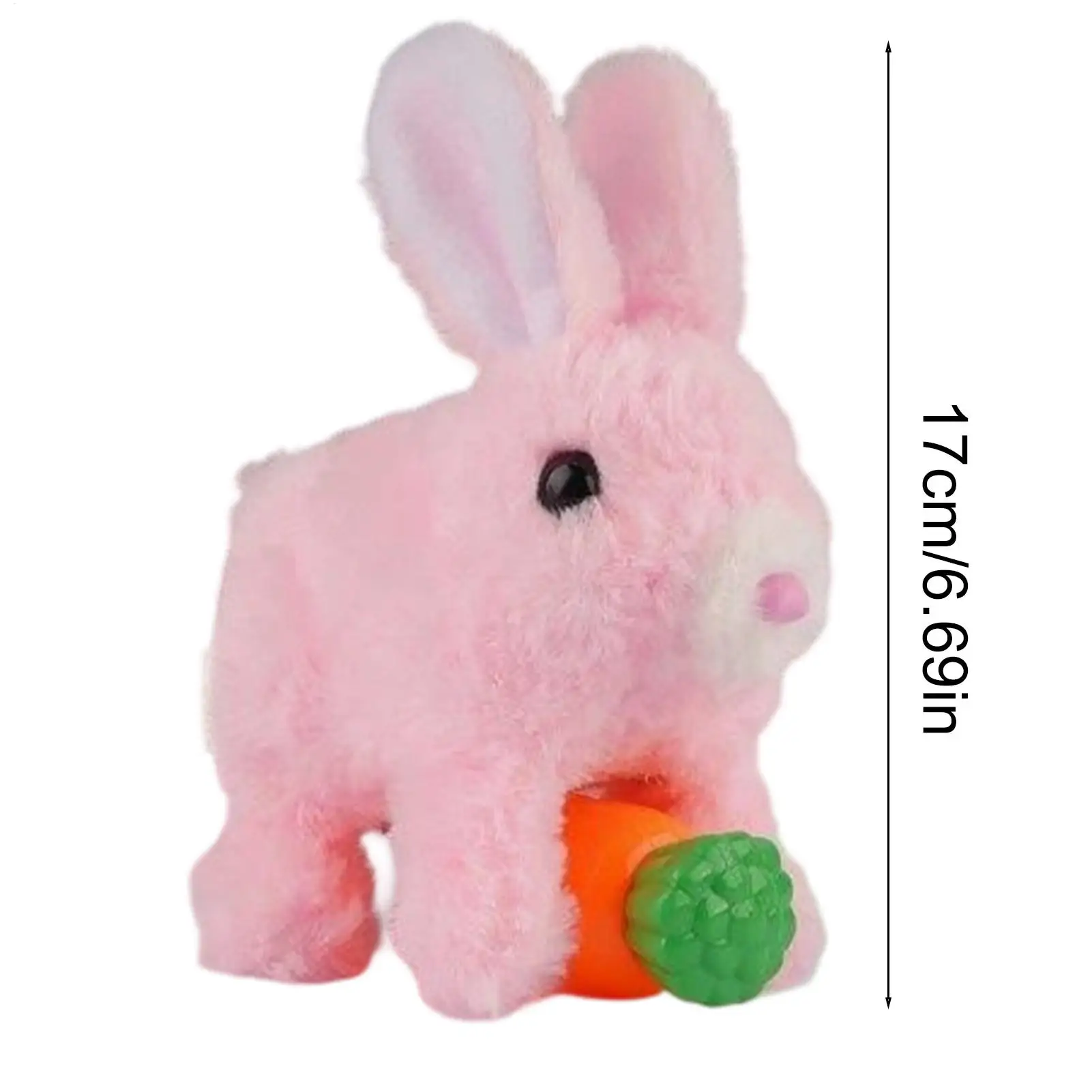 움직이는 토끼 장난감 귀여운 봉제 로봇 애완 토끼 소리와 흔들리는 귀가 있는 로봇 토끼 아이들 남자아이 여자아이 어린이 생일 선물