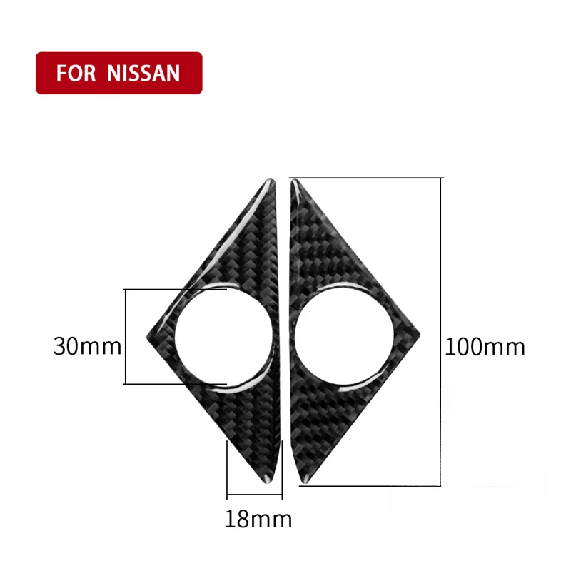 

For Nissan GTR R35 2008 2009 2010-2020 Carbon Fiber Stickers Car Door A Pillar Speaker Frame Trim Interior Car Accessories