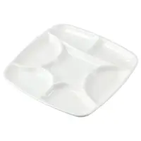 7-Will Square Paint Palette,White Ceramic Artist Paint Palette for Watercolor Painting, Palette Oil Painting 1