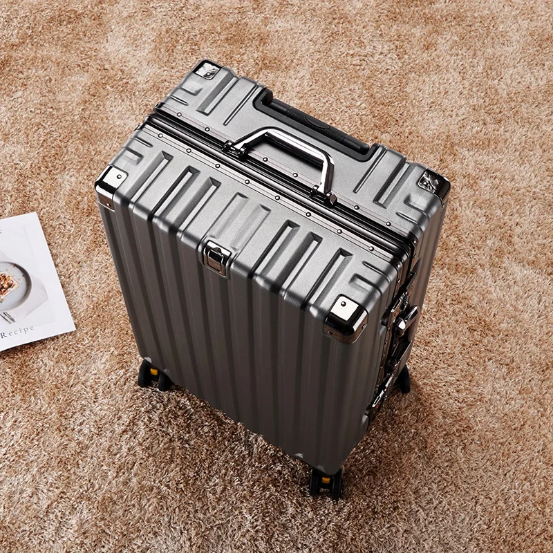 Plane luggage can board travel suitcase travel bag pull bar suitcase female wear-resistant can sit strong durable thick luggage male pull rod trolley box
