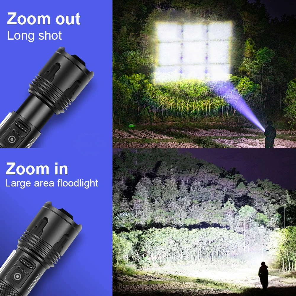   XHP199  Led  XHP120    18650 Usb ķ    