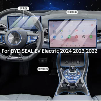 Per BYD SEAL EV Electric 2024 2023 PPF Pellicola di protezione Accessori Interni TPU trasparente Pannello ingranaggi di navigazione Console centrale