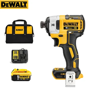 Dewalt DCF887 무선 임팩트 드라이버 전기 드릴, 18V 리튬 이온 배터리, 브러시리스 모터, LED 라이트 스크루 드라이버