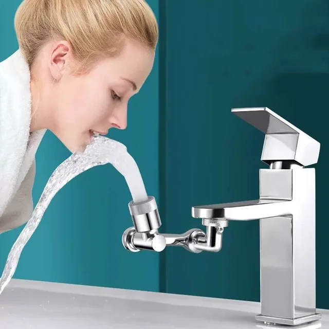 1080° Rotation Faucet Dual Mode Extender Sprayer Head Kitchen Robot Arm Extension Faucets Mixer Aerator Bubbler Water Tap Nozzle 2