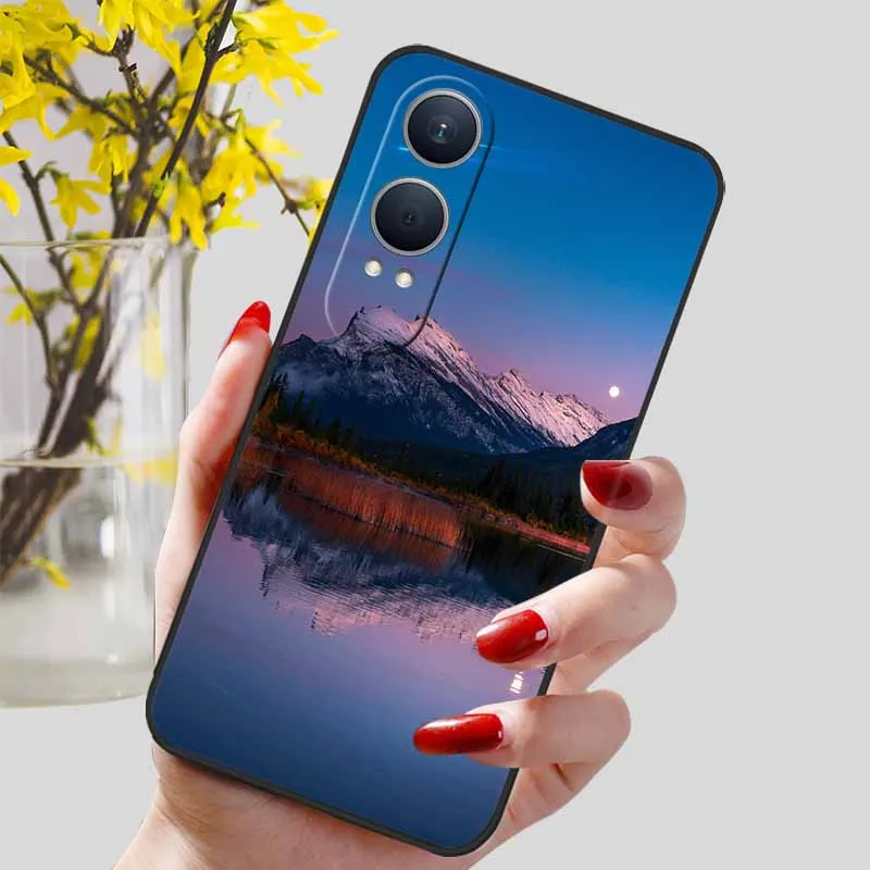 Floral Silicone Soft TPU Phone Case – Shockproof Protector Bumper Cover for OnePlus Nord CE4 Lite 5G