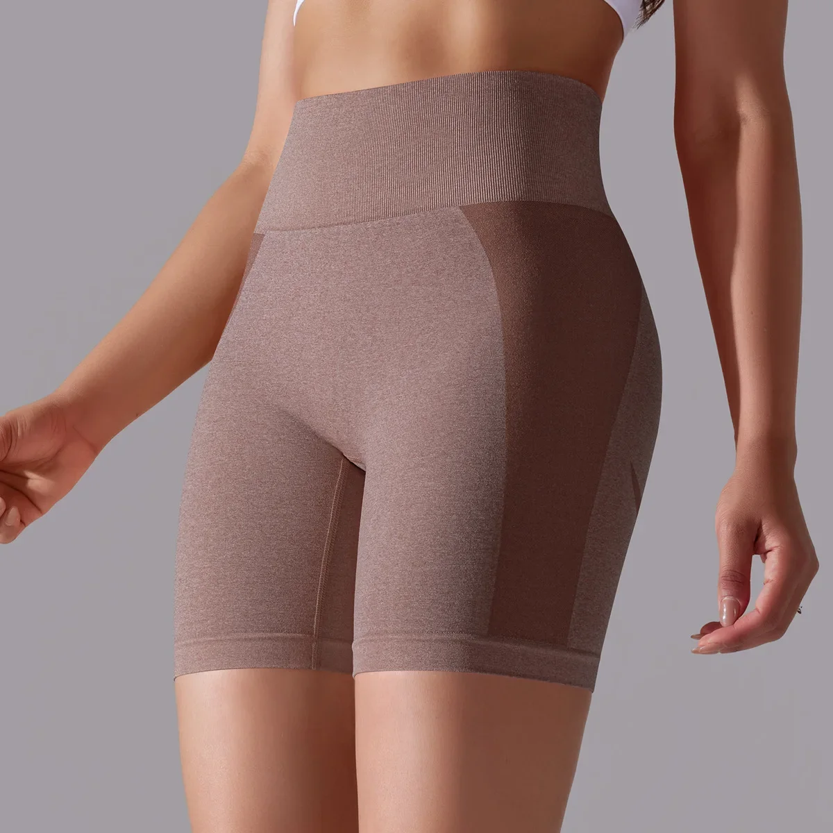 Nuovi pantaloncini sportivi senza cuciture solidi per le donne che corrono Leggings da palestra pantaloncini da allenamento Fitness collant Push Up Sport Yoga pantaloni corti