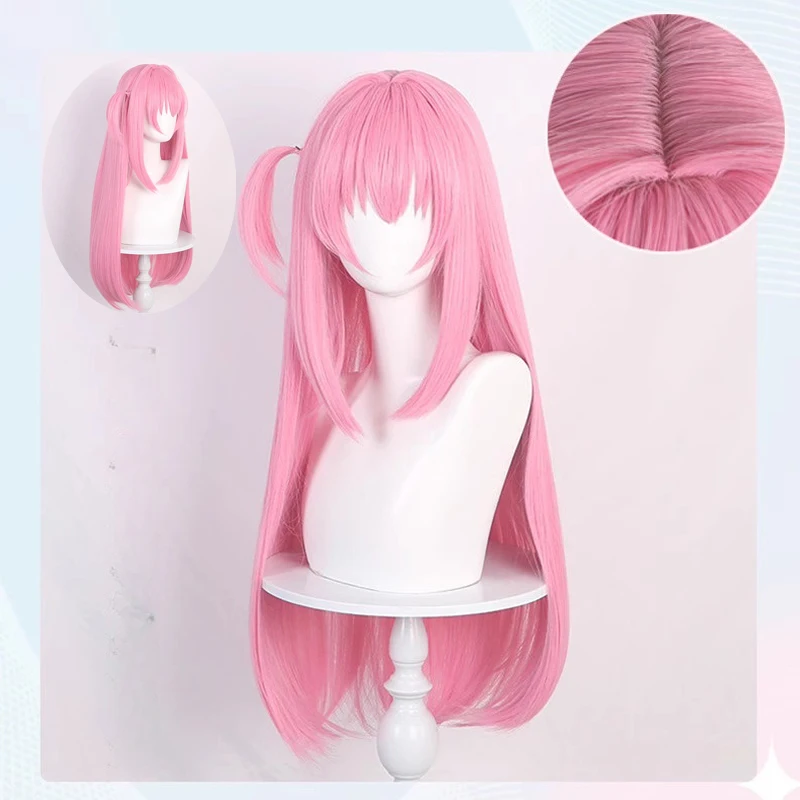 Bocchi the Rock: Hitori Gotoh | Pink Long Straight Synthetic Wig Cosplay 20 Bocchi the Rock Hitori Gotoh Pink Wig Cosplay