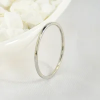DARHSEN Fashion Jewelry Stainless Steel Small 1mm Girl Women Rings Solid Polished Black Silver gold Color size 3 4 5 6 7 8 9 10 2