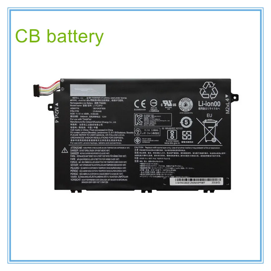 

Аккумулятор L17M3P52 для ноутбука E480 E485 E490 E580 E585 E590 R480 R580 L17C3P51 L17L3P51 L17M3P51 01AV445
