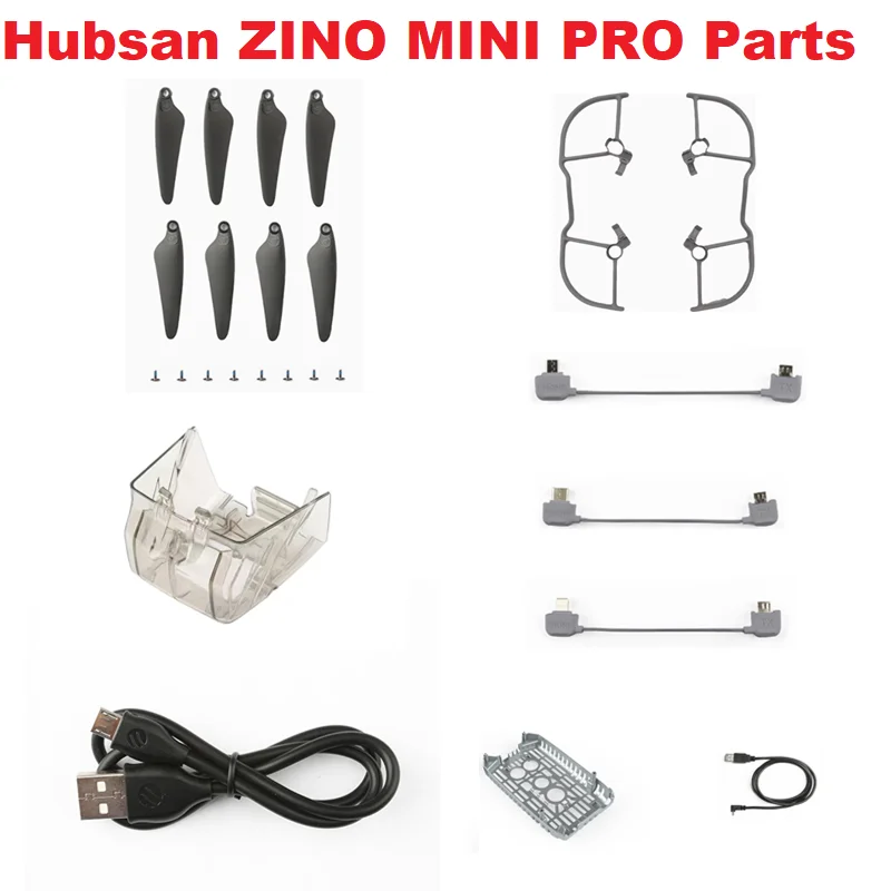 Lot accessoires drone : câble, protection, manette, pales