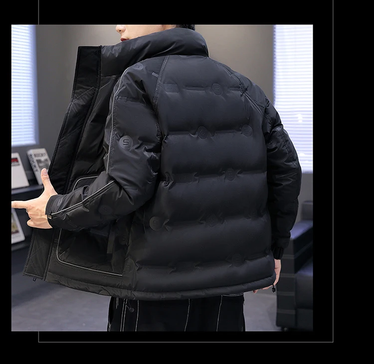 Lässige Entendaunenjacken für Herren, 2025, Herbst und Winter, warme Puffermäntel, Jugend-Outwear, Übergröße M-4XL, winddicht, gepolsterte Oberteile – Detail 13