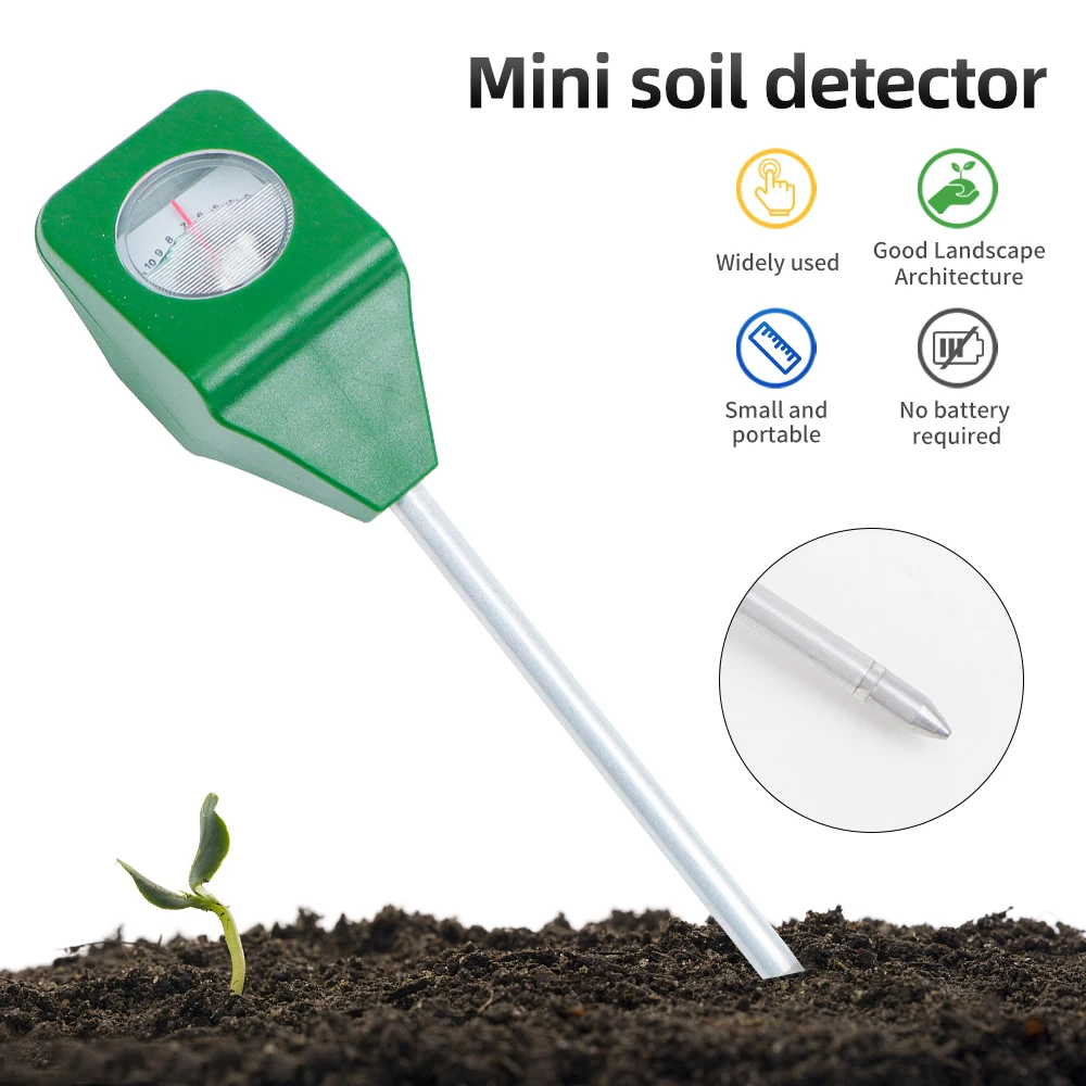 

Mini Soil PH Meter Tester Garden Plants Flowers Single Needle Test PH Meter Detector Analysis Instruments Soil Acidity Test