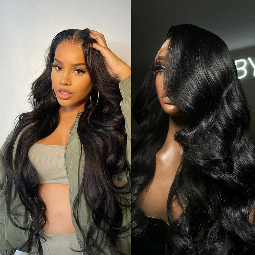 

13x4 Body Wave Brazilian HD Frontal Wig Bling Hair 13X6 Transparent Lace Front Wig Human Hair 4x4 Lace Closure Wigs For Women