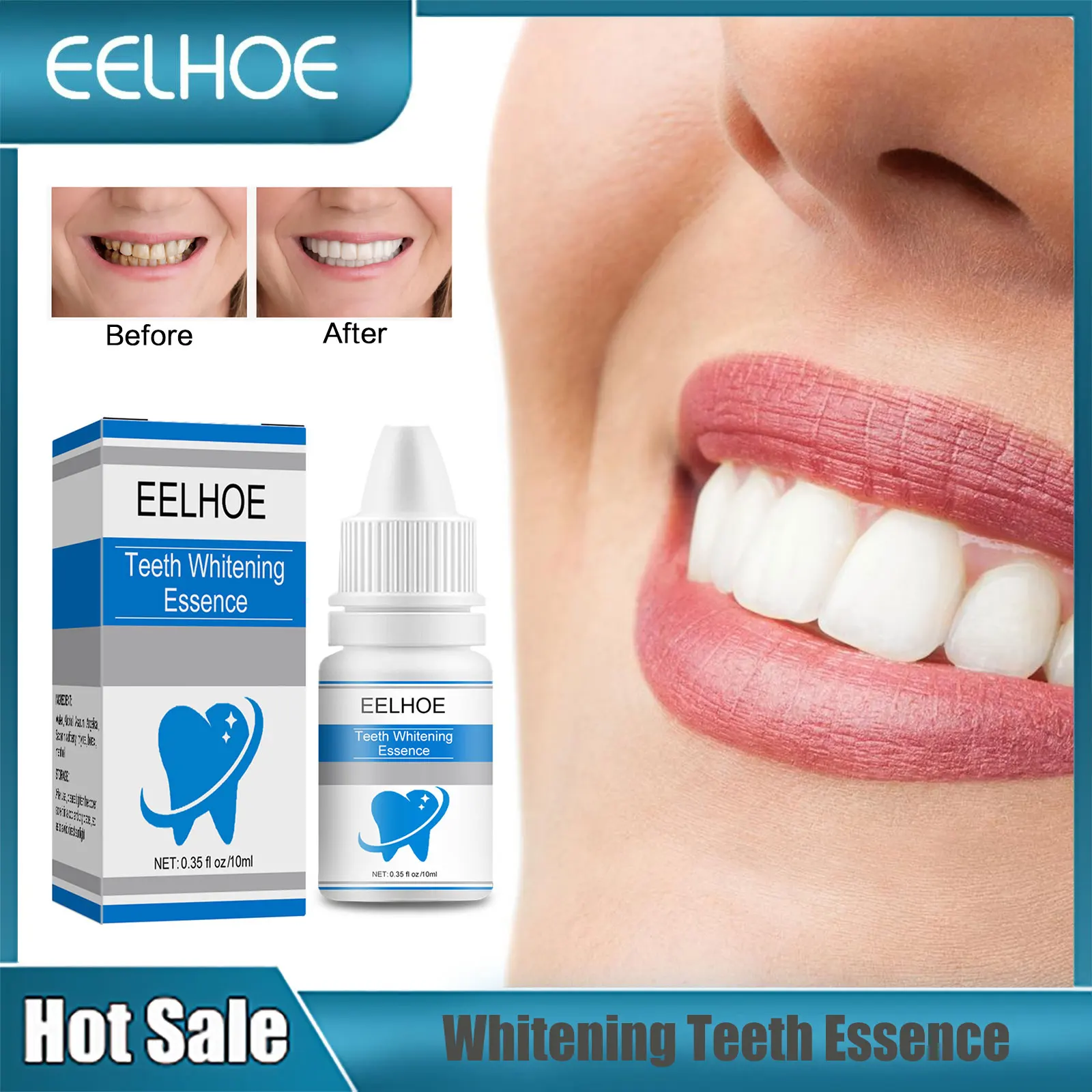 

Teeth Whitening Essence Oral Hygiene Cleaning Yellow Teeth Plaque Removal Stains Fresh Breath Dental Care Tooth Bleaching Serum