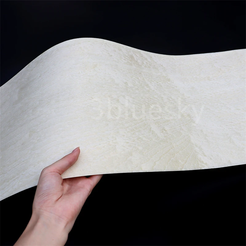 Natural Wood Veneer Pomele Sapele for Furniture about 15-20cm x 2.5m 0.25mm Avocado Grey White Red