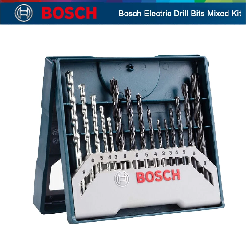 Bosch 15pcs Electric Drill Bits Mixed Kit Electric Drill
