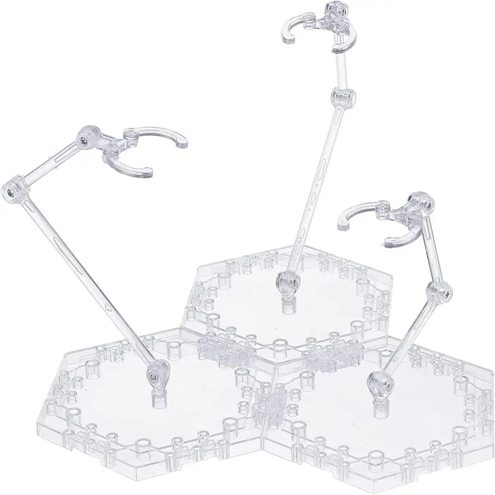 1set  Action Figure Stand  Stand 3 Person Fight Assembled Action Figure Stand Base  Model Stand Display with HG/RG  1/144