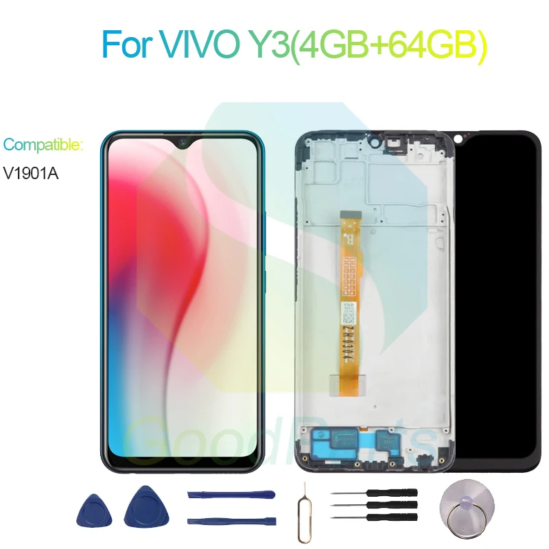 

For VIVO Y3 (4GB+64GB) Screen Display Replacement 1544*720 V1901A For VIVO Y3 (4GB+64GB) LCD Touch Digitizer