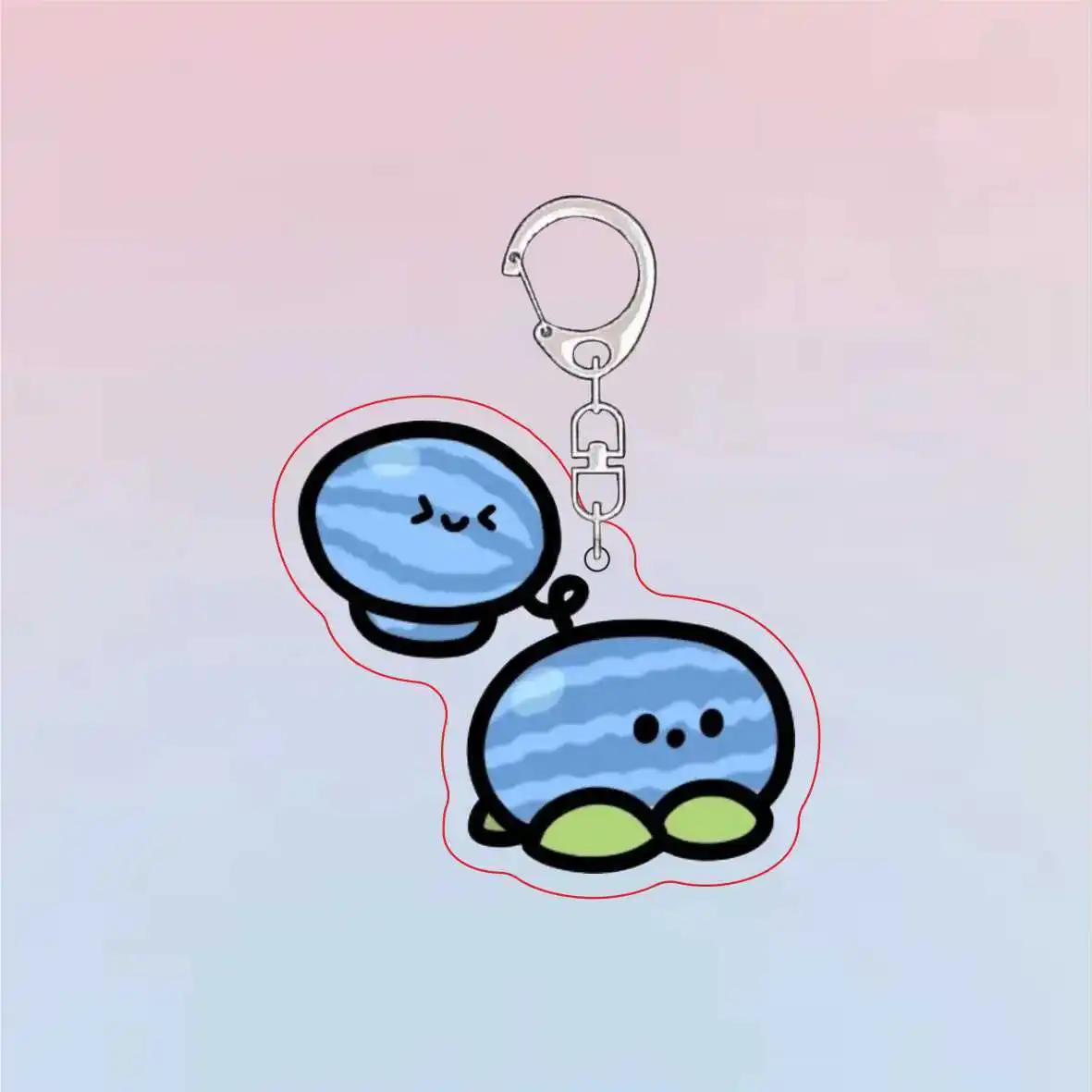 Acrylic Cute Keychain - Plants Vs Zombies Theme - Girls Gift & Bag Charm Souvenir Pendant