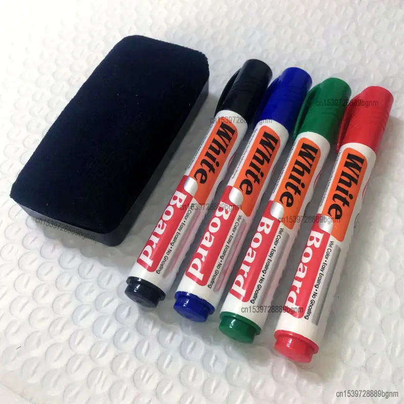 Erasable Whiteboard Marker Set with Eraser - Office & School Writing Tools