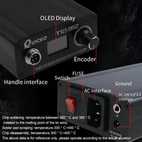 Quick Heating T12-STM32 soldering station electronic welding iron OLED Digital Soldering Iron Grounded 952 QUICKO upgrade 2