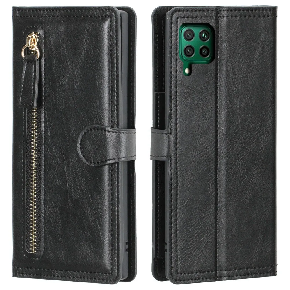 Luxury Leather Wallet Case with Card Slots and Flip Cover