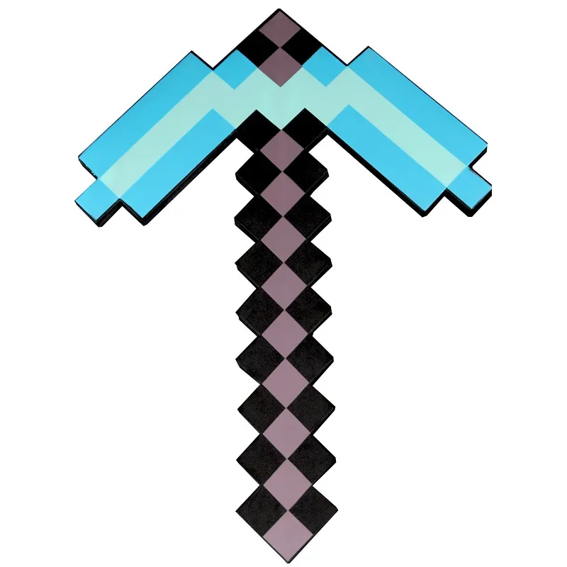 Children Toys Minecraft Design Diamond Sword My World Soft EVA Foam Toy Steve Sword Ax Kids Cosplay Gift