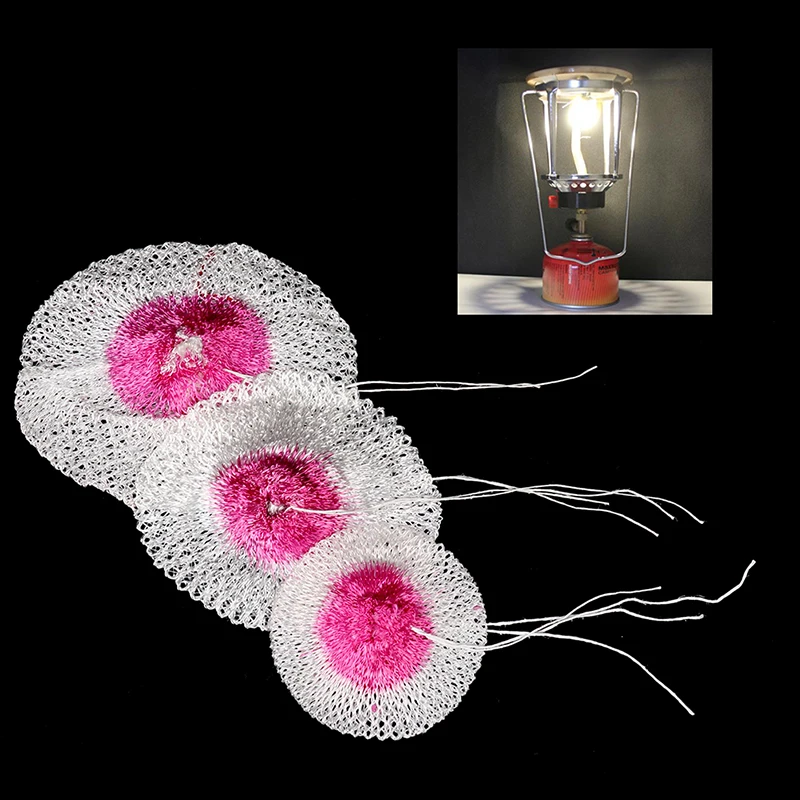 65/85/100mm Gas Lantern Mantle Kerosene Gas Lamp Cover Durable Mesh Mantle 10pcs gas lamp mantle